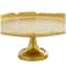 CosmoLiving by Cosmopolitan 16&#x22; Gold Aluminum Cake Stand